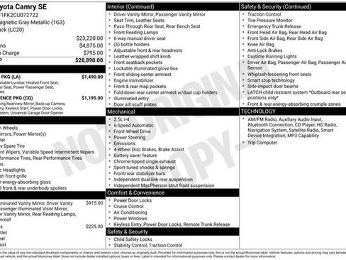 Used 2012 Toyota Camry SE w/ Leather Pkg FWD image 33