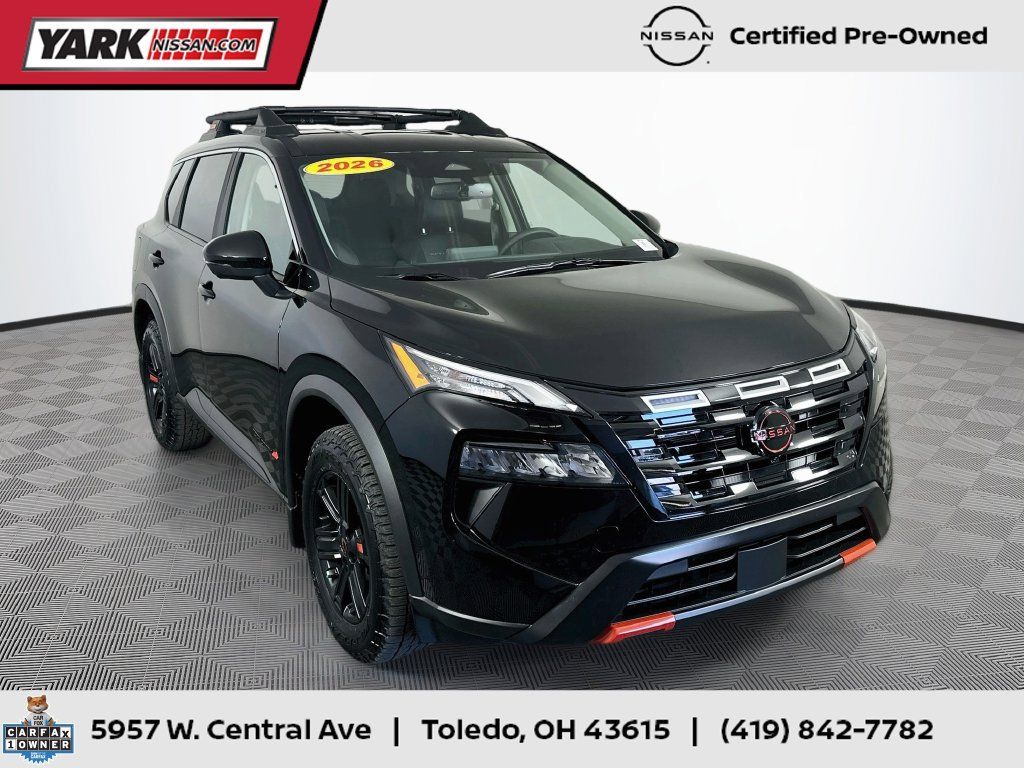 Certified 2026 Nissan Rogue SV w/ Rock Creek Premium Package AWD/4WD 360° Tour