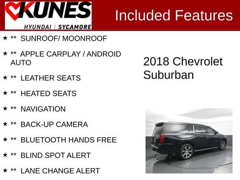 Used 2018 Chevrolet Suburban LT AWD/4WD image 2