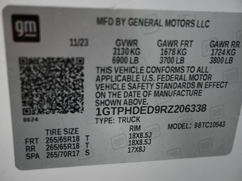 Used 2024 GMC Sierra 1500 SLT RWD image 7