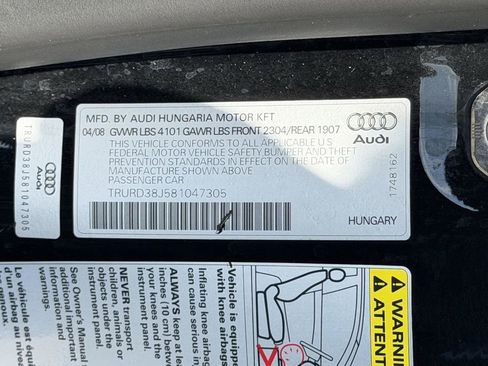 Used 2008 Audi TT 3.2 AWD/4WD image 23