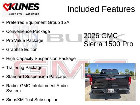 New 2026 GMC Sierra 1500 Pro w/ Graphite Edition AWD/4WD image 2