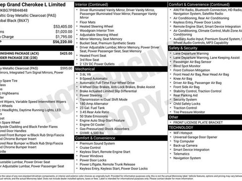 Used 2023 Jeep Grand Cherokee L Limited w/ MOPAR Finishing Package AWD/4WD image 45