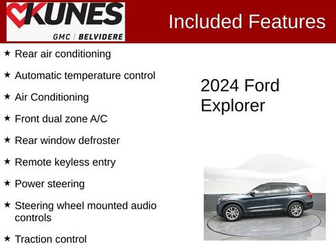 Used 2024 Ford Explorer XLT w/ Equipment Group 202A AWD/4WD image 2