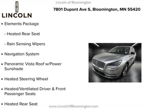 Certified 2022 Lincoln Corsair Reserve w/ Elements Package AWD/4WD image 10