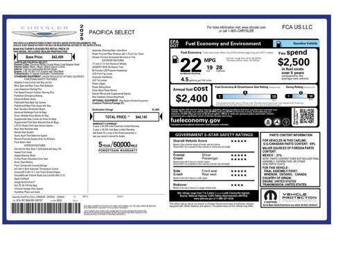 Used 2025 Chrysler Pacifica Select FWD image 2