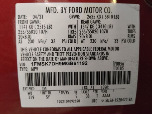 Used 2021 Ford Explorer XLT w/ Equipment Group 202A RWD image 33