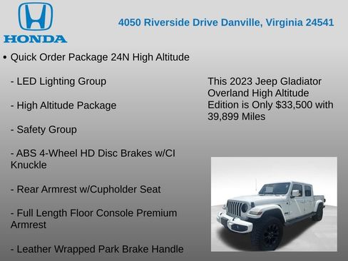 Used 2023 Jeep Gladiator Overland AWD/4WD image 7