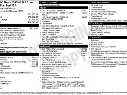 Used 2022 GMC Sierra 2500 SLE w/ SLE Convenience Package AWD/4WD image 10