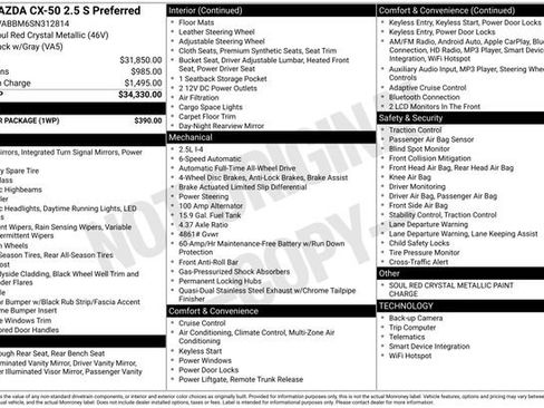 Used 2025 MAZDA CX-50 AWD 2.5 S w/ Weather Package image 2