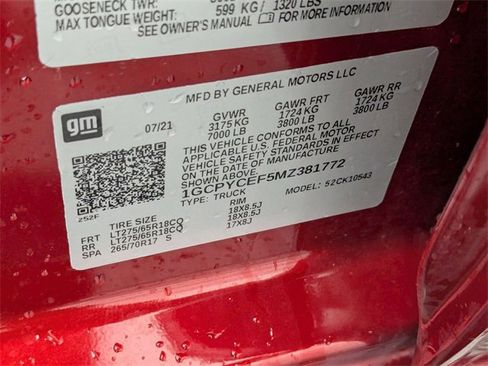 Used 2021 Chevrolet Silverado 1500 Custom Trail Boss image 32