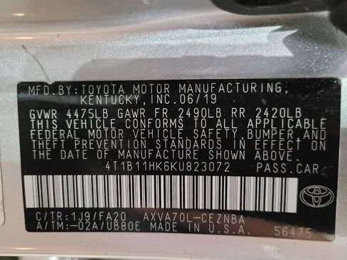 Used 2019 Toyota Camry LE FWD image 33