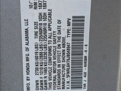 Used 2018 Honda Odyssey EX-L image 16