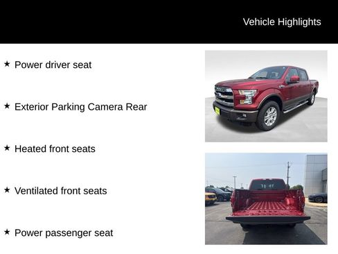 Used 2015 Ford F150 Lariat w/ Equipment Group 501A Mid AWD/4WD image 34