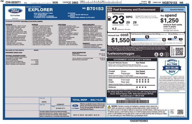 Used 2022 Ford Explorer XLT RWD image 30