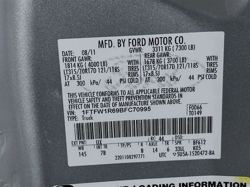 Used 2011 Ford F150 Raptor w/ Raptor Luxury Pkg image 30