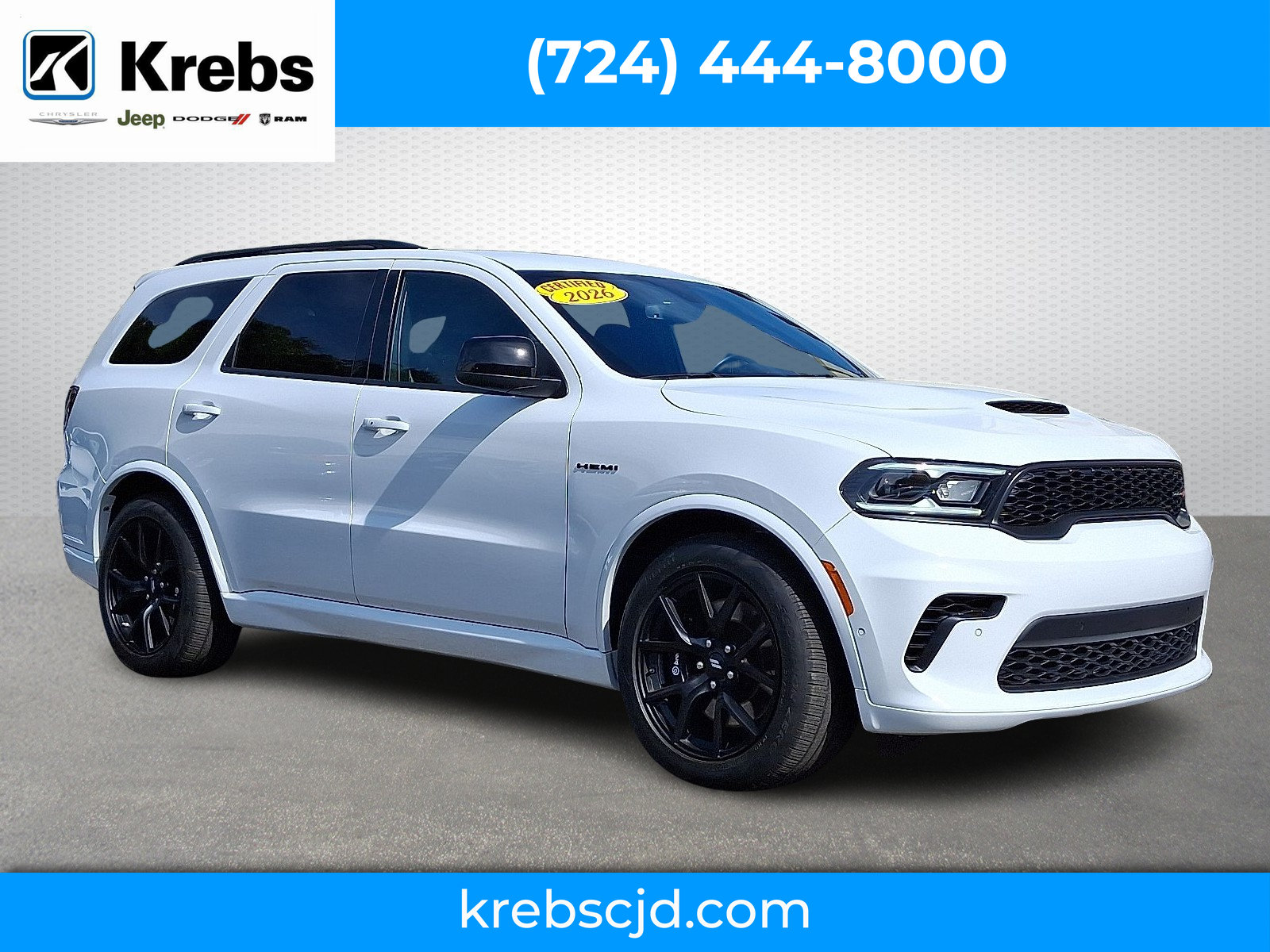 Certified 2026 Dodge Durango GT w/ Tow 'N Go Package AWD/4WD image 1