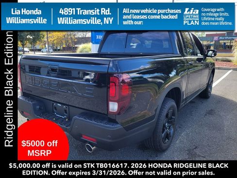 New 2026 Honda Ridgeline Black Edition image 3