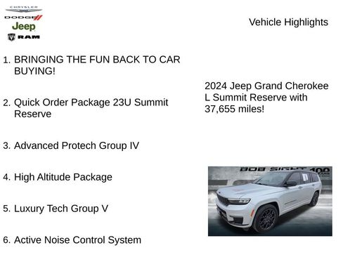 Used 2024 Jeep Grand Cherokee L Summit image 2