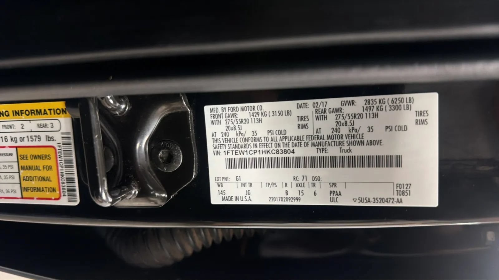 Used 2017 Ford F150 XL w/ Equipment Group 101A Mid RWD image 20