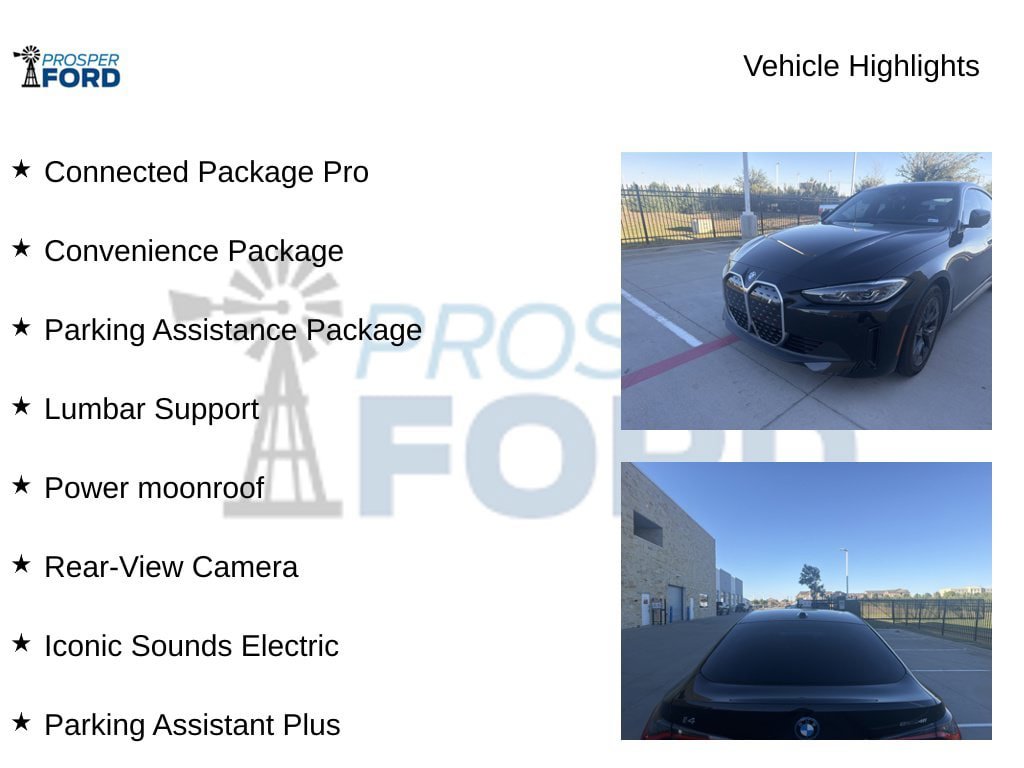 Used 2024 BMW i4 eDrive40 w/ Convenience Package RWD image 5