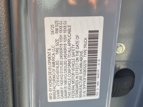 Used 2025 Honda Ridgeline Sport image 30