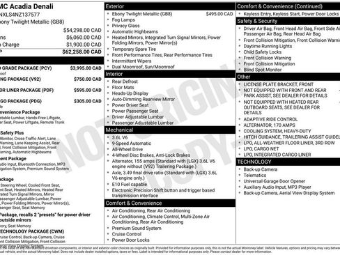 Used 2022 GMC Acadia Denali w/ GMC Pro Grade Package image 23