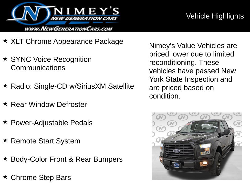 Used 2016 Ford F150 XLT w/ Equipment Group 302A Luxury AWD/4WD image 10