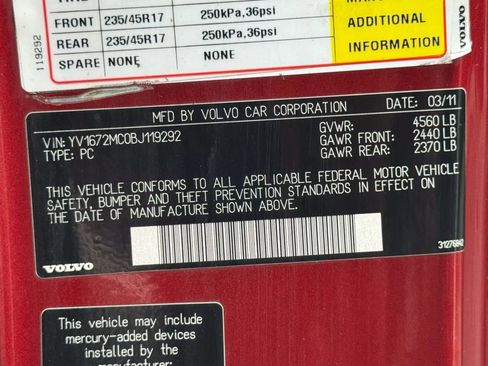 Used 2011 Volvo C70 T5 w/ Multimedia Pkg image 37