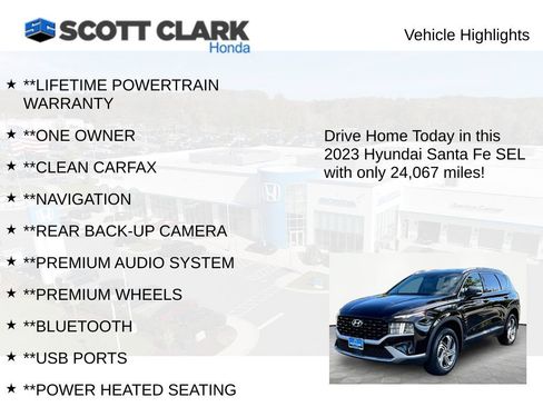 Used 2023 Hyundai Santa Fe SEL AWD/4WD image 12