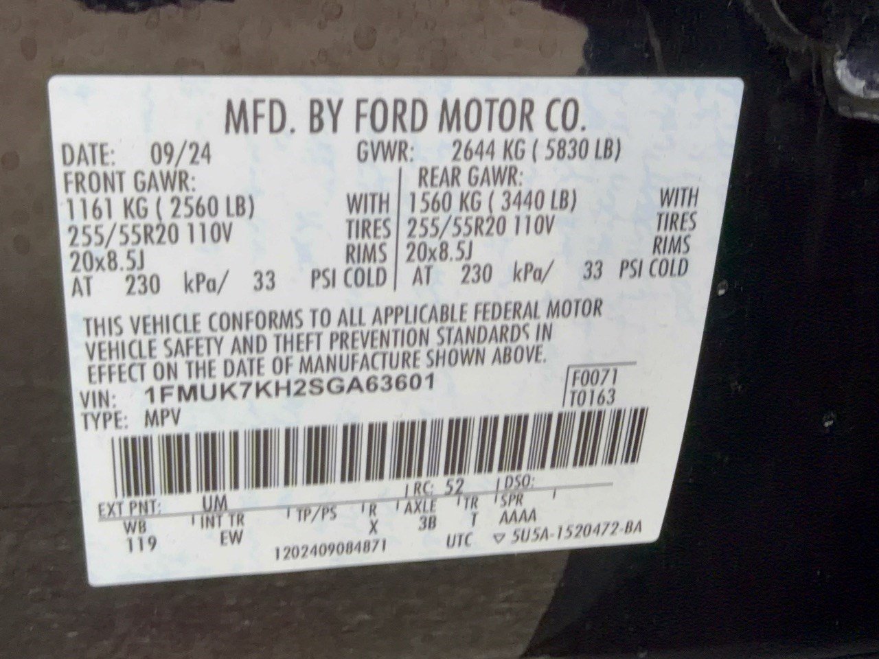 Used 2025 Ford Explorer ST-Line w/ Premium Package RWD image 31