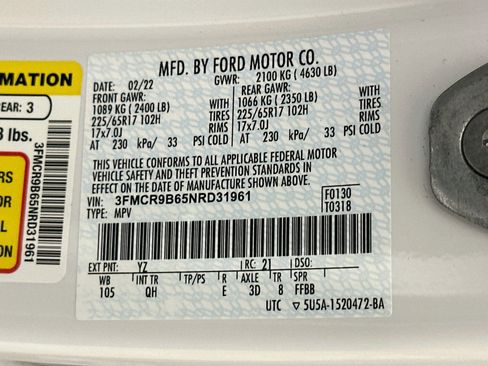 Used 2022 Ford Bronco Sport Big Bend w/ Convenience Package AWD/4WD image 12