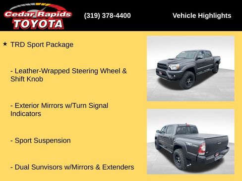 Used 2015 Toyota Tacoma 4x4 Double Cab w/ TRD Sport Package image 33