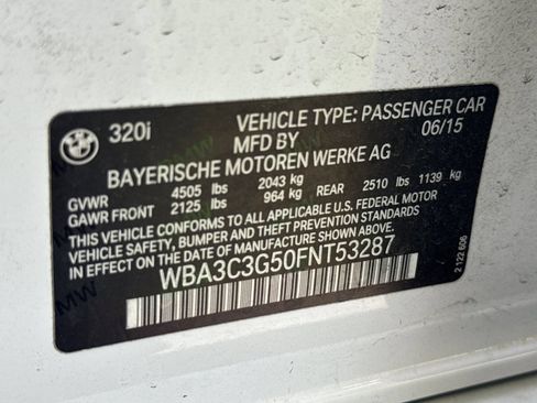 Used 2015 BMW 320i xDrive Sedan AWD/4WD image 12