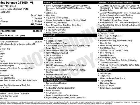 New 2026 Dodge Durango GT w/ Blacktop Package image 32