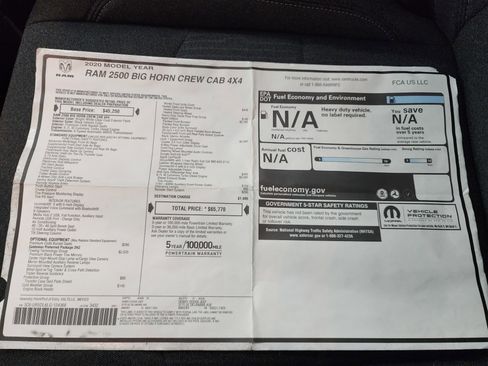 Used 2020 RAM 2500 Big Horn w/ Night Edition image 47