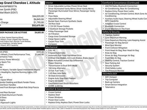 Used 2023 Jeep Grand Cherokee L Laredo AWD/4WD image 13