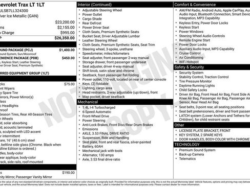 Used 2020 Chevrolet Trax LT w/ Sun & Sound Package FWD image 5