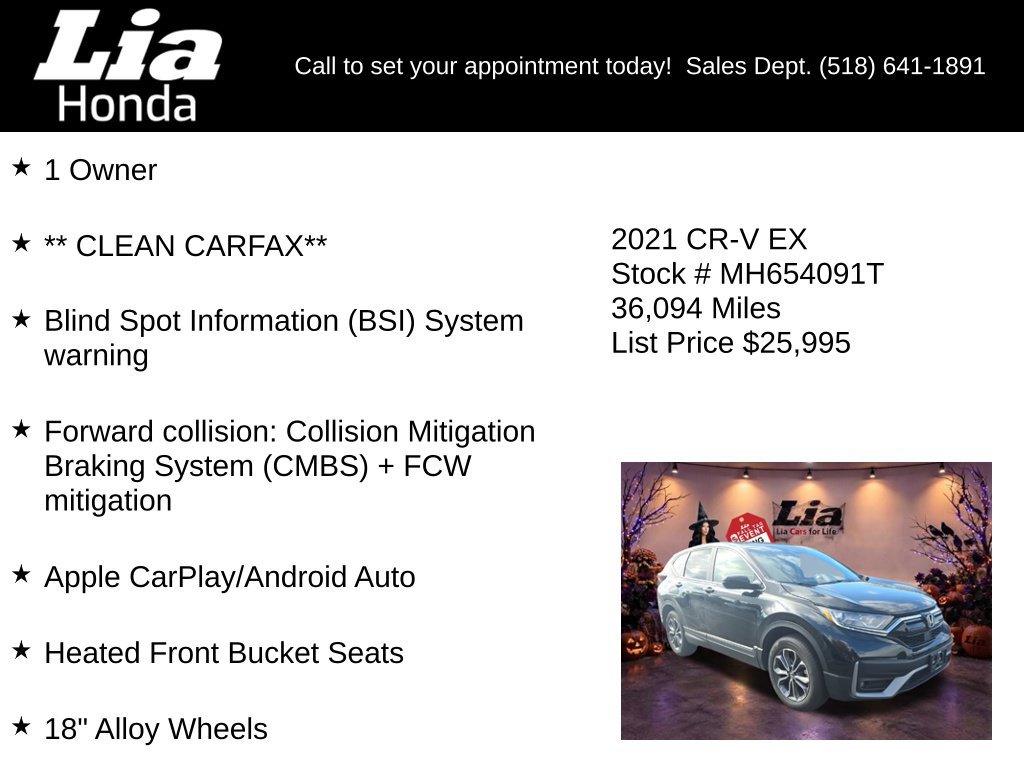 Used 2021 Honda CR-V EX image 6