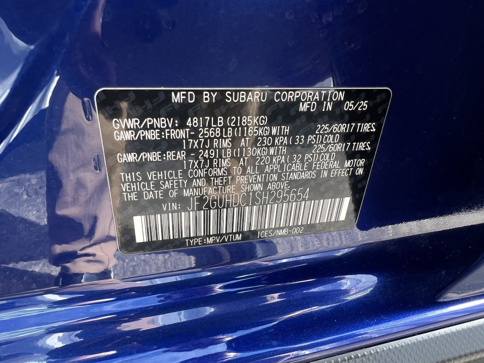 Certified 2025 Subaru Crosstrek 2.5i Premium AWD/4WD image 16