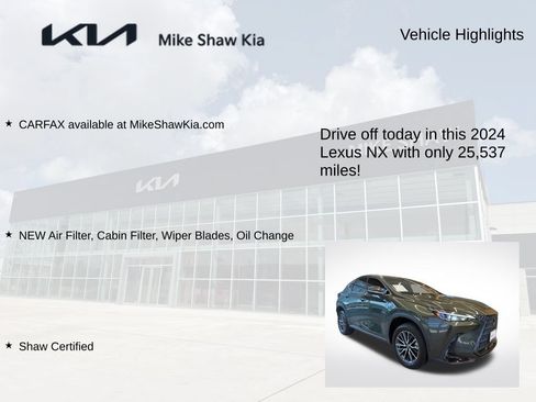 Used 2024 Lexus NX 350h AWD w/ Cold Area Package image 9