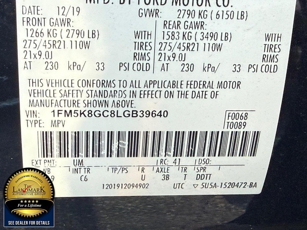 Used 2020 Ford Explorer ST w/ ST Street Pack AWD/4WD image 24