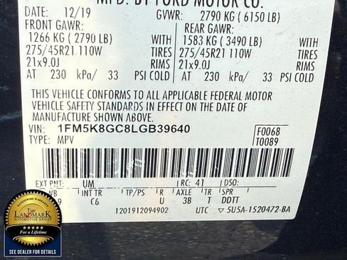 Used 2020 Ford Explorer ST w/ ST Street Pack AWD/4WD image 24