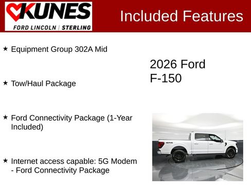 New 2026 Ford F150 XLT w/ Equipment Group 302A MID AWD/4WD image 4