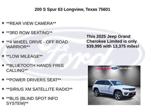 Used 2025 Jeep Grand Cherokee Limited AWD/4WD image 10