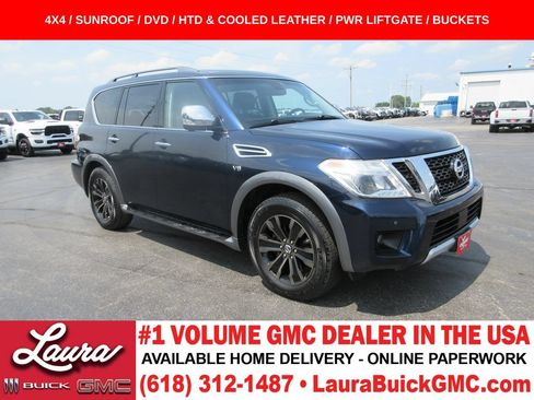Used 2017 Nissan Armada Platinum w/ Captain Seat Package AWD/4WD image 1