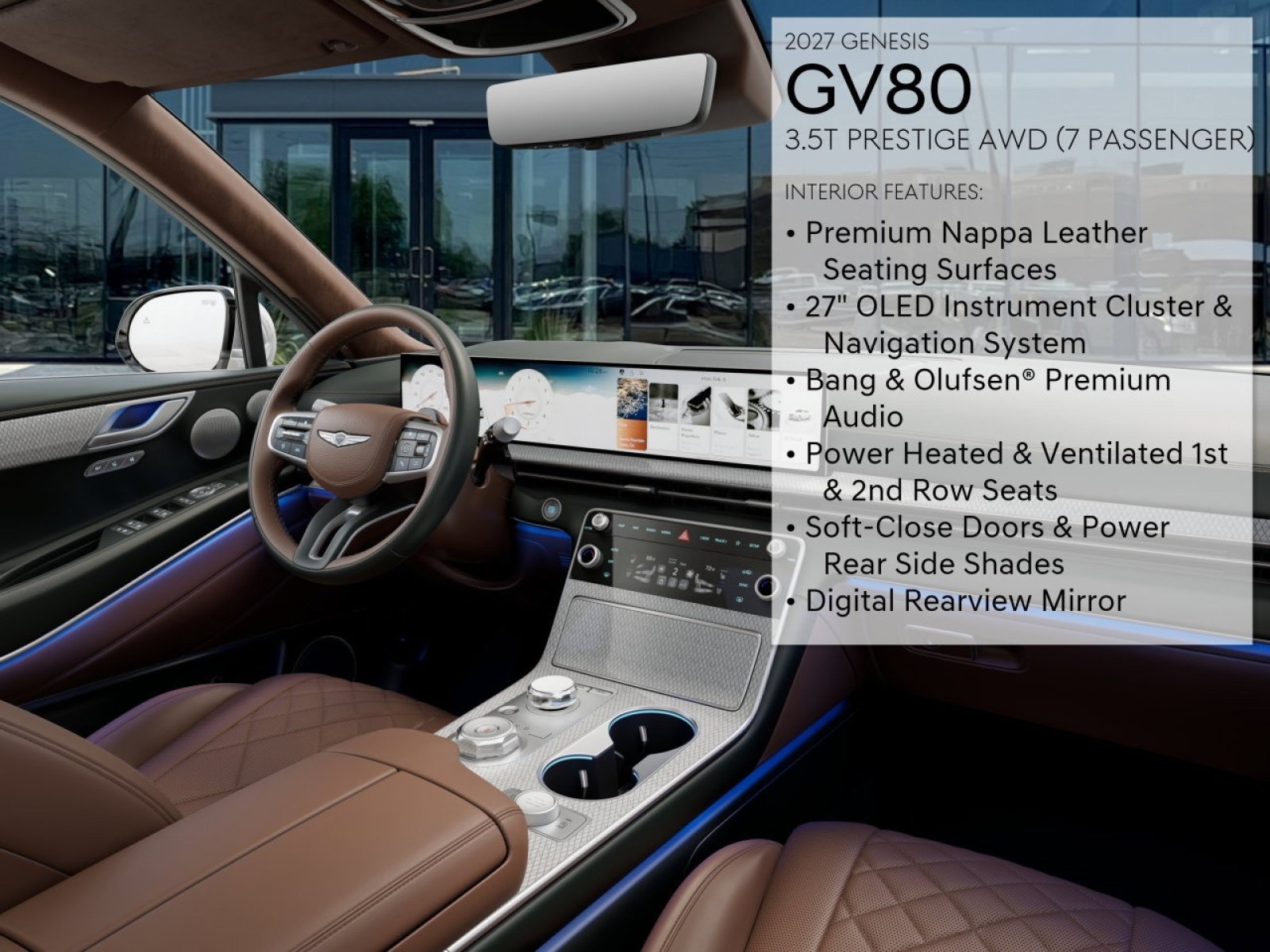 New 2027 Genesis GV80 3.5T Prestige AWD/4WD image 15