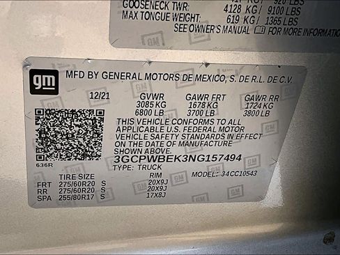 Used 2022 Chevrolet Silverado 1500 Custom w/ LPO, Dark Essentials Package image 35