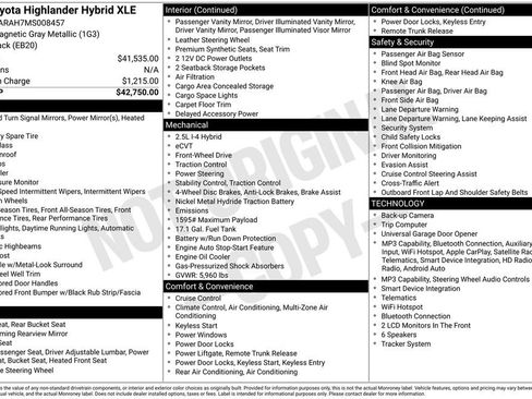 Used 2021 Toyota Highlander XLE FWD image 4