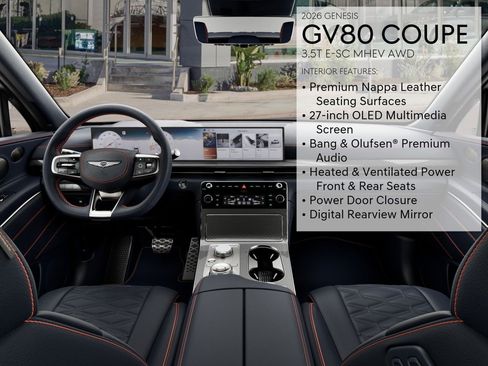 New 2026 Genesis GV80 3.5T e-SC image 18